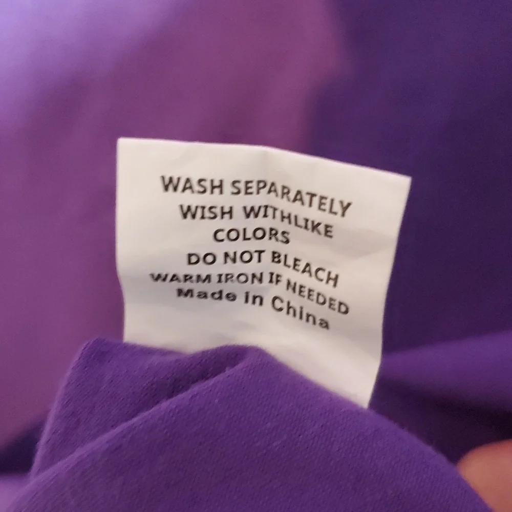 Elesemo Women's Vibrant Purple Short Sleeve Tee Large - Picture 4 of 4
